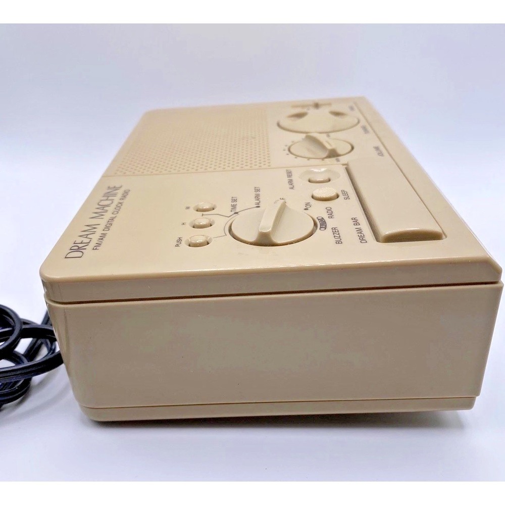 Vintage Sony Dream Machine ICF-C24 AM/FM Alarm Clock Radio Beige TESTED - Picture 4 of 7